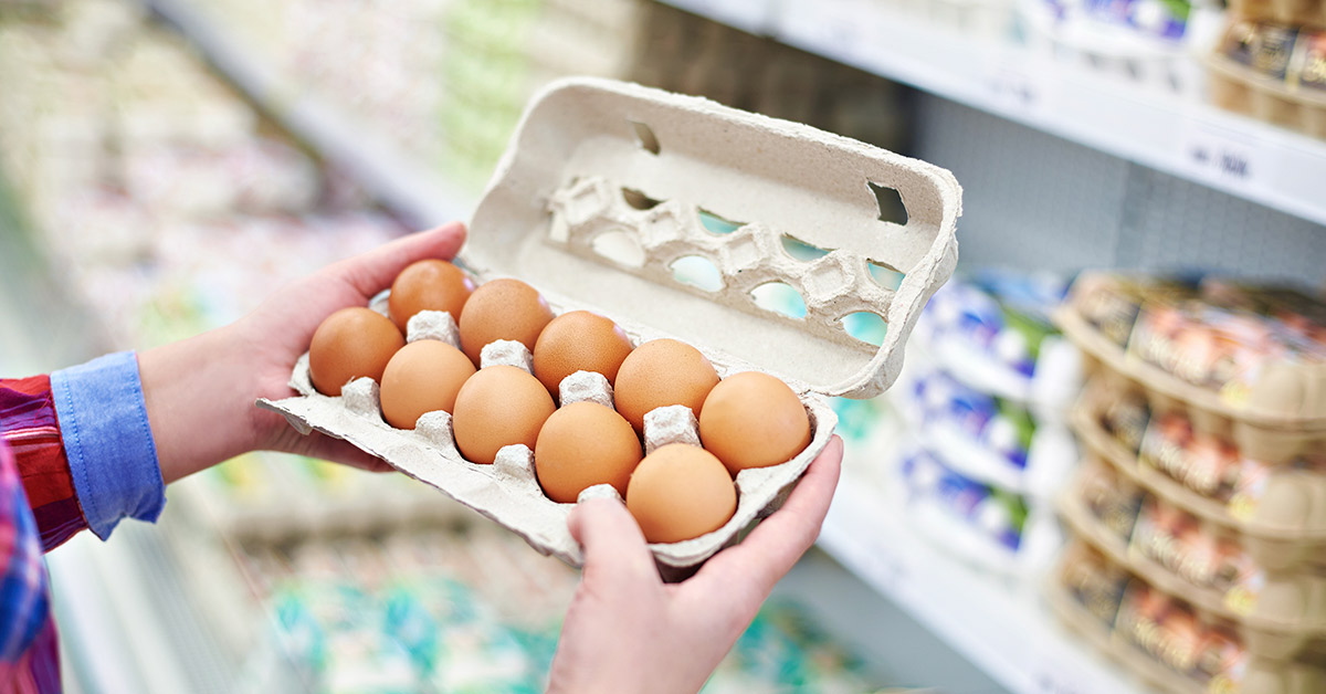 eggs in carton box