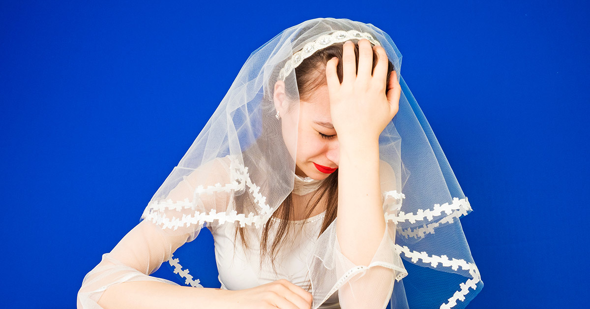 disappointed bride