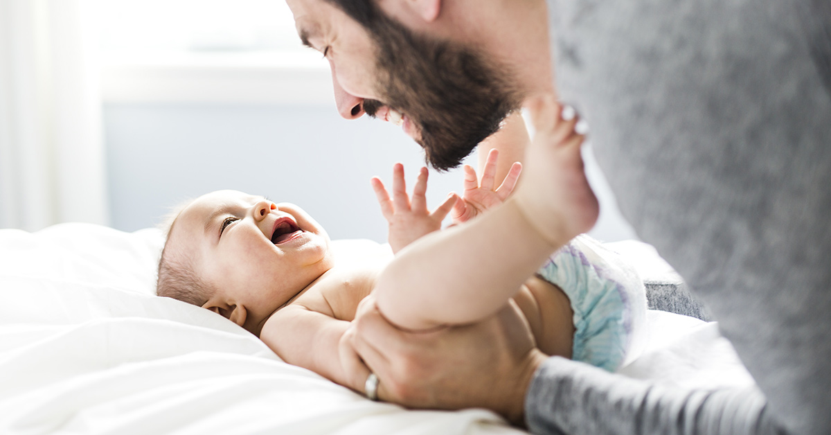dad with baby