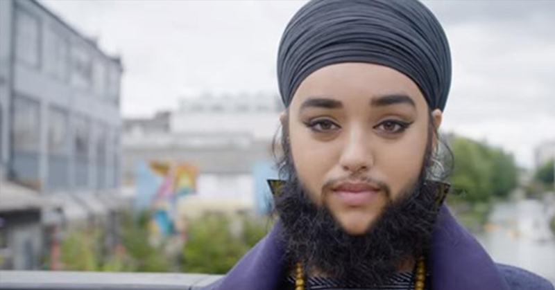woman with a beard