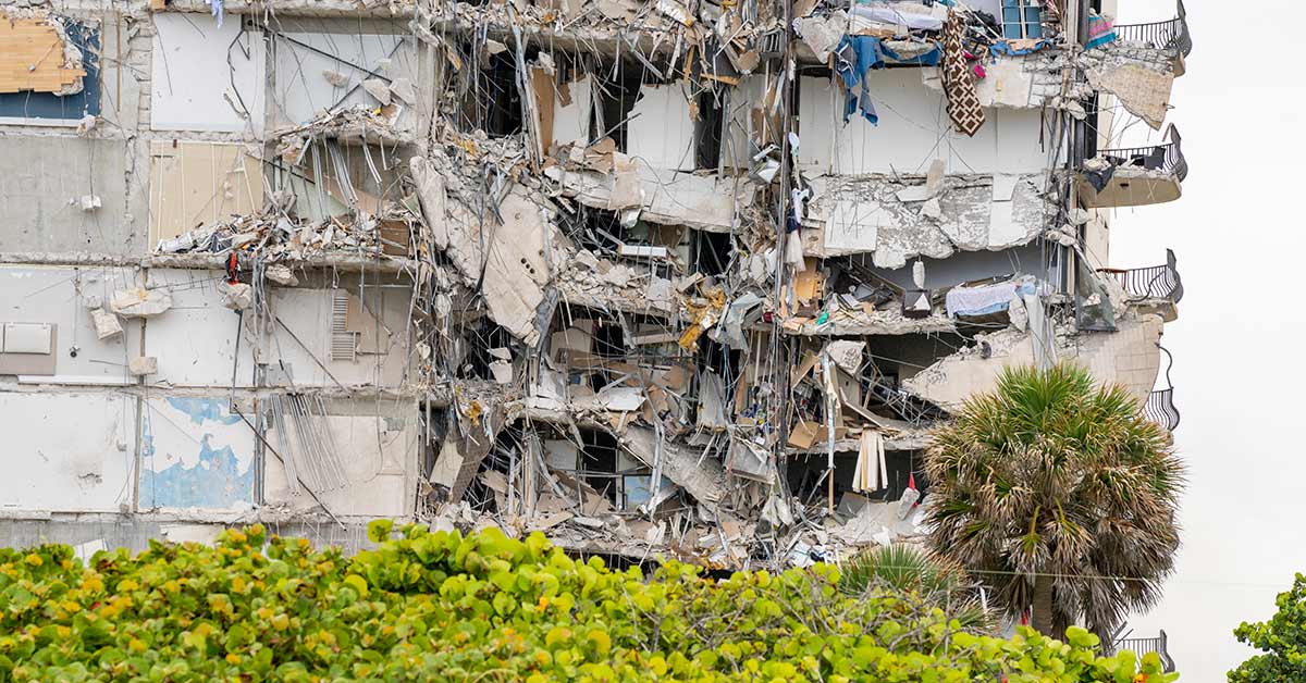 collapsed condo