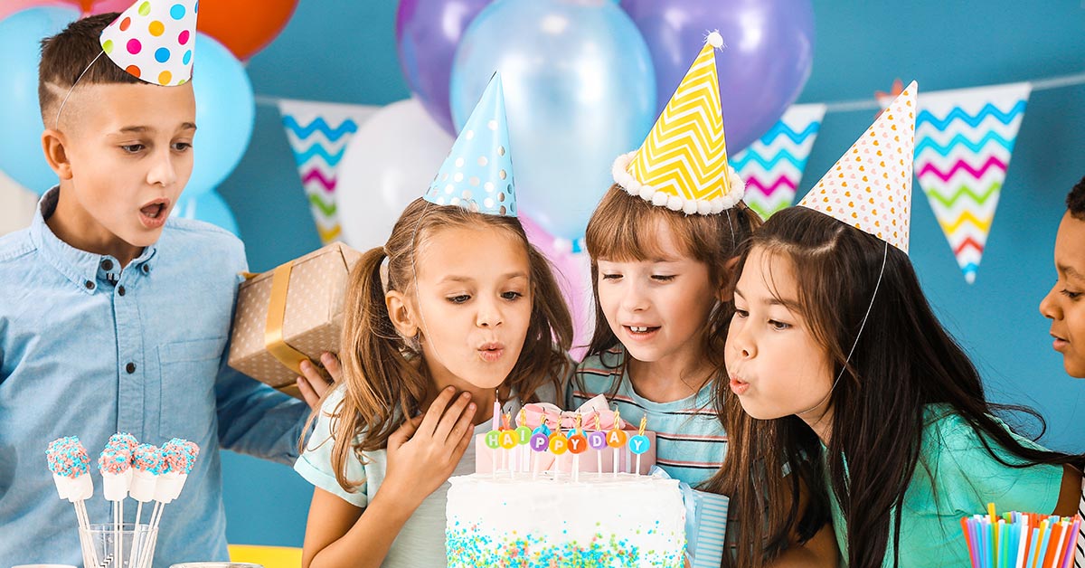 kids at a birthday party