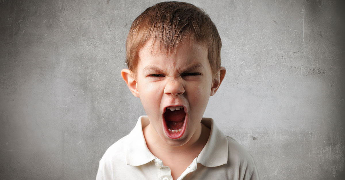 child yelling