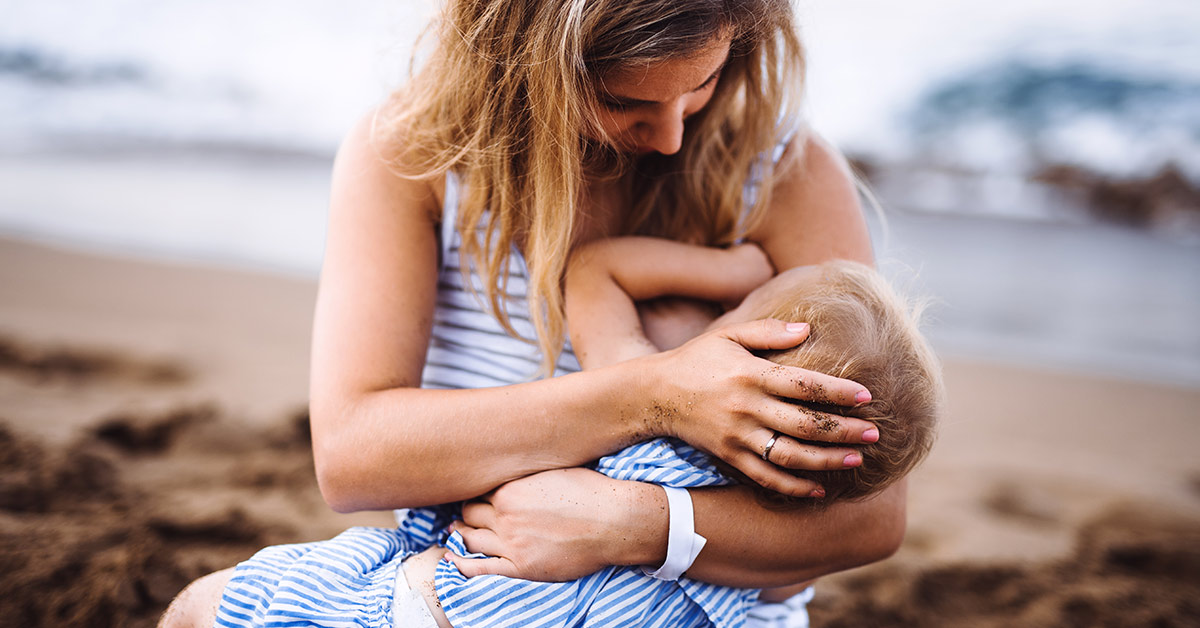 woman breastfeeding