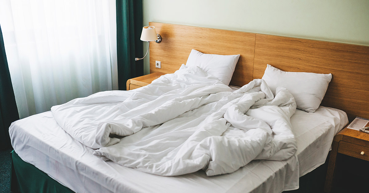 messy bed