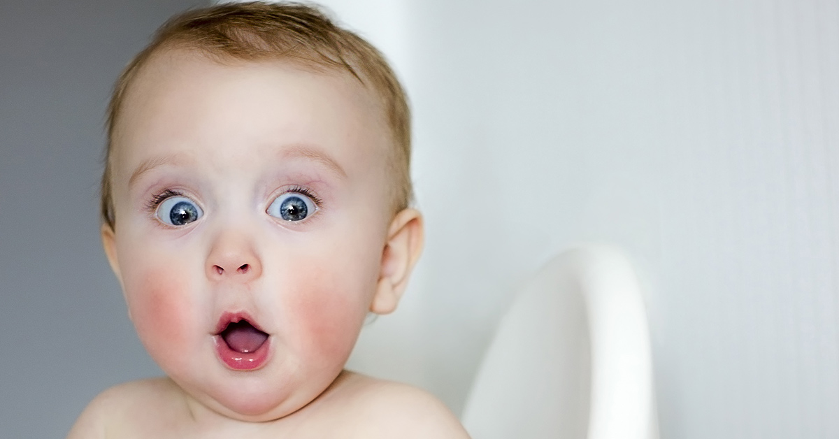 surprised baby