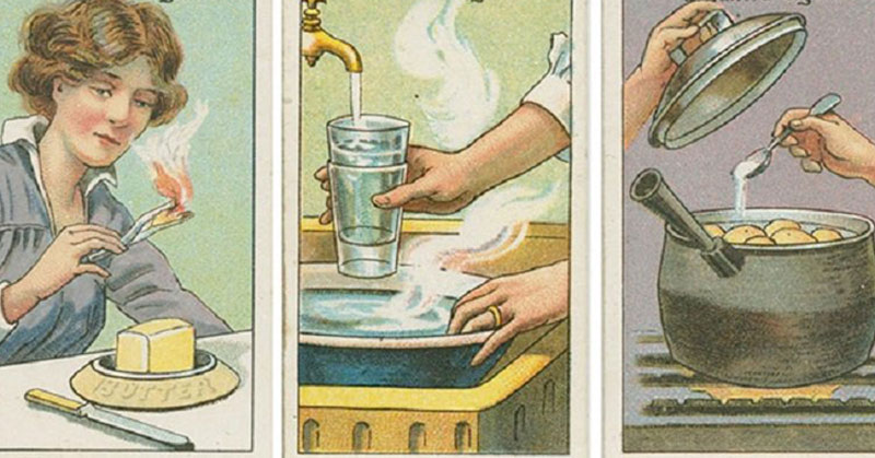 illustration from card inserts in Gallagher cigarettes