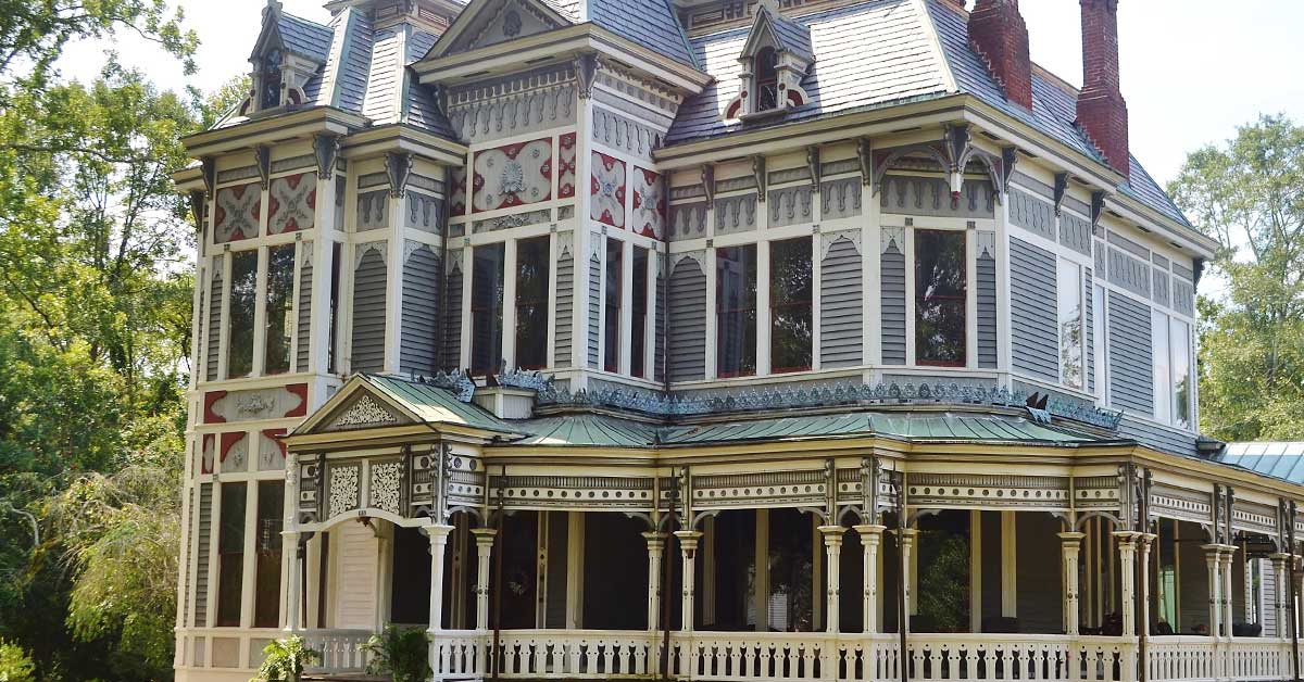 large Victorian mansion