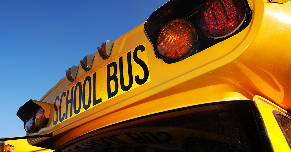 yellow school bus lights