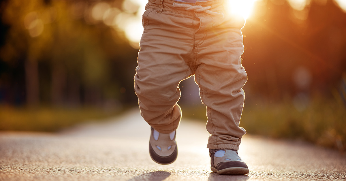 toddler walking