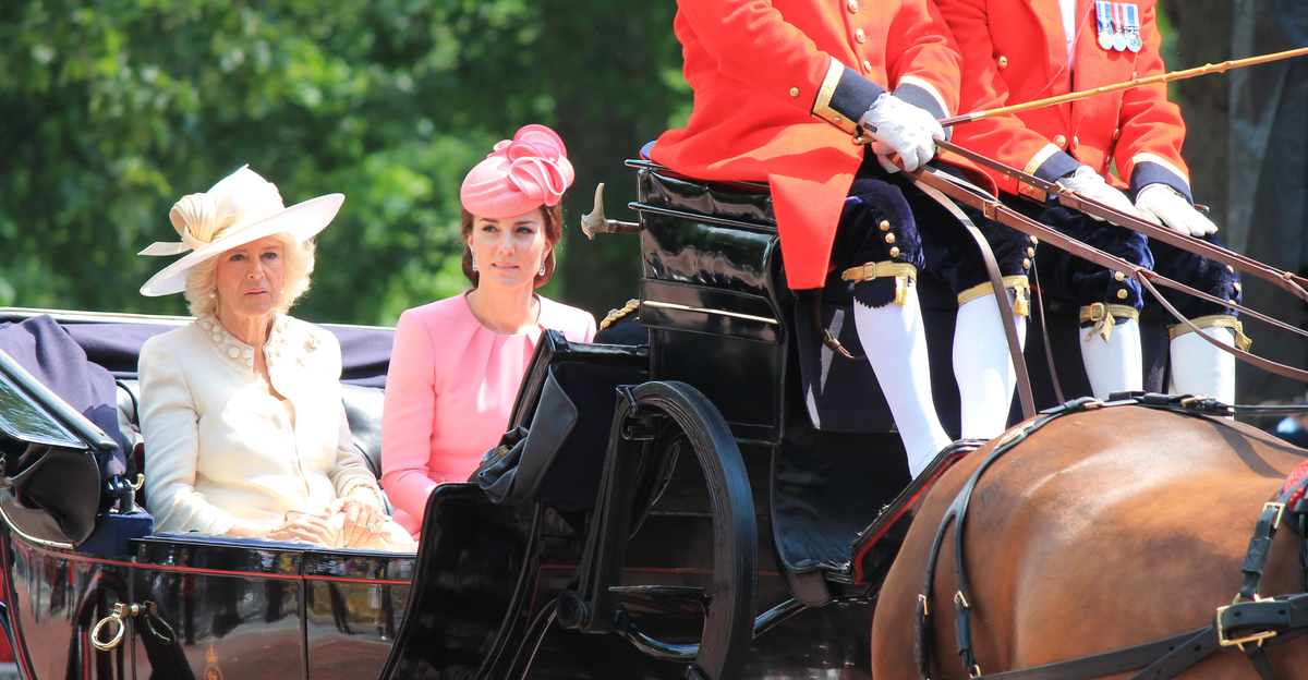Camilla Duchess of Cornwall with Kate Middleton