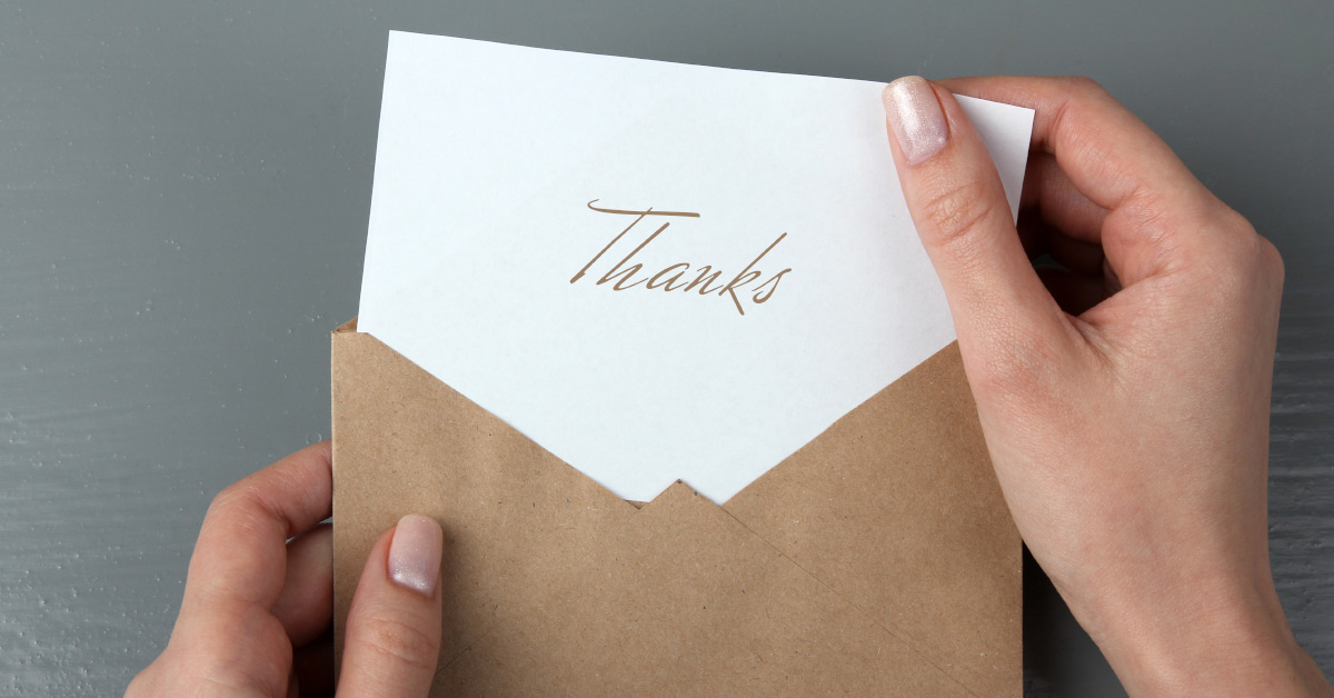 thank you letter