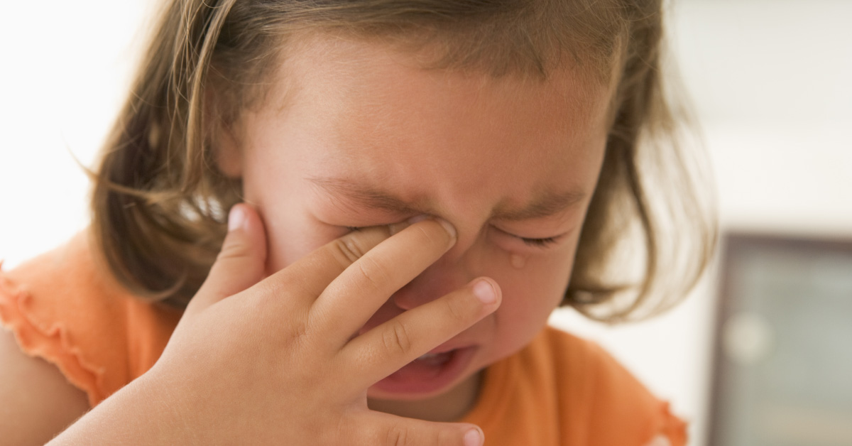 crying toddler
