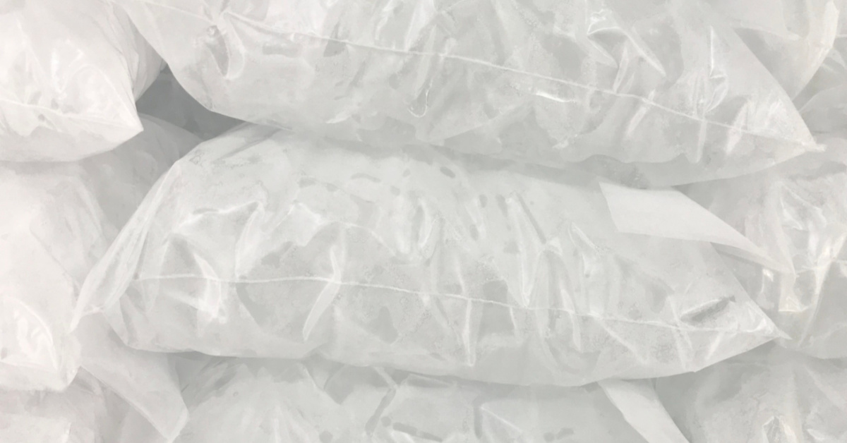 bags of ice