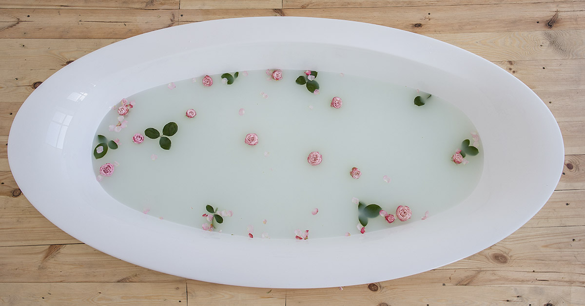 bath of milk and honey