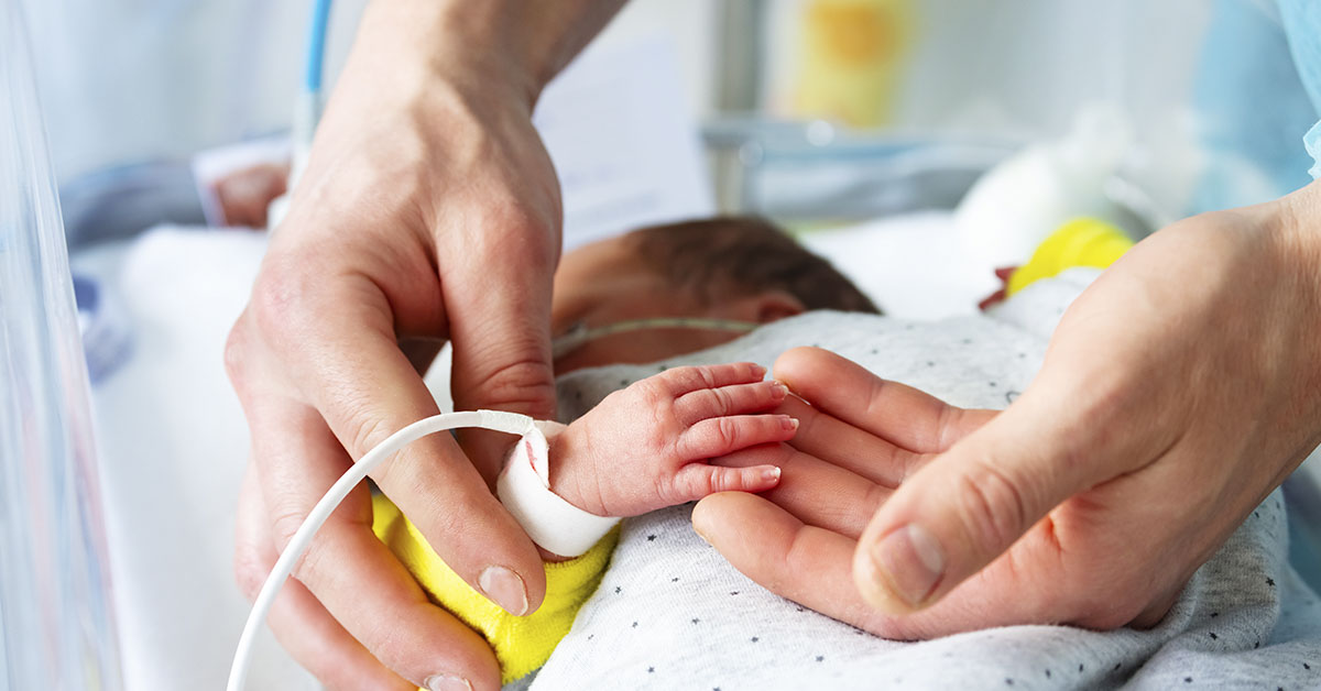 premature infant in hospital