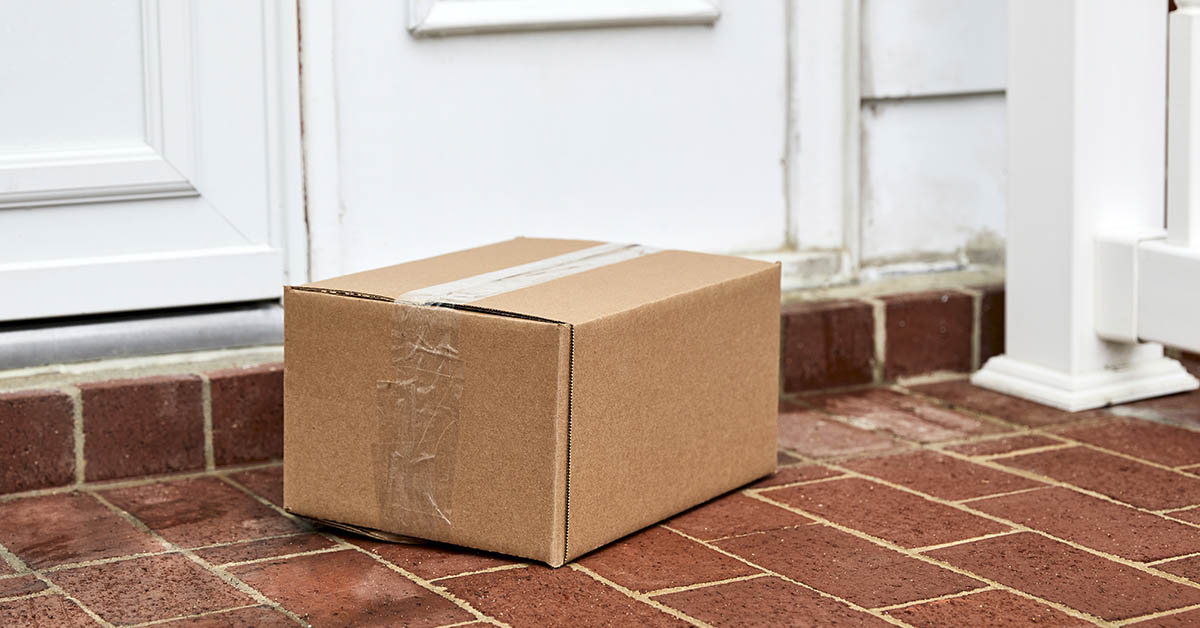 package on doorstep