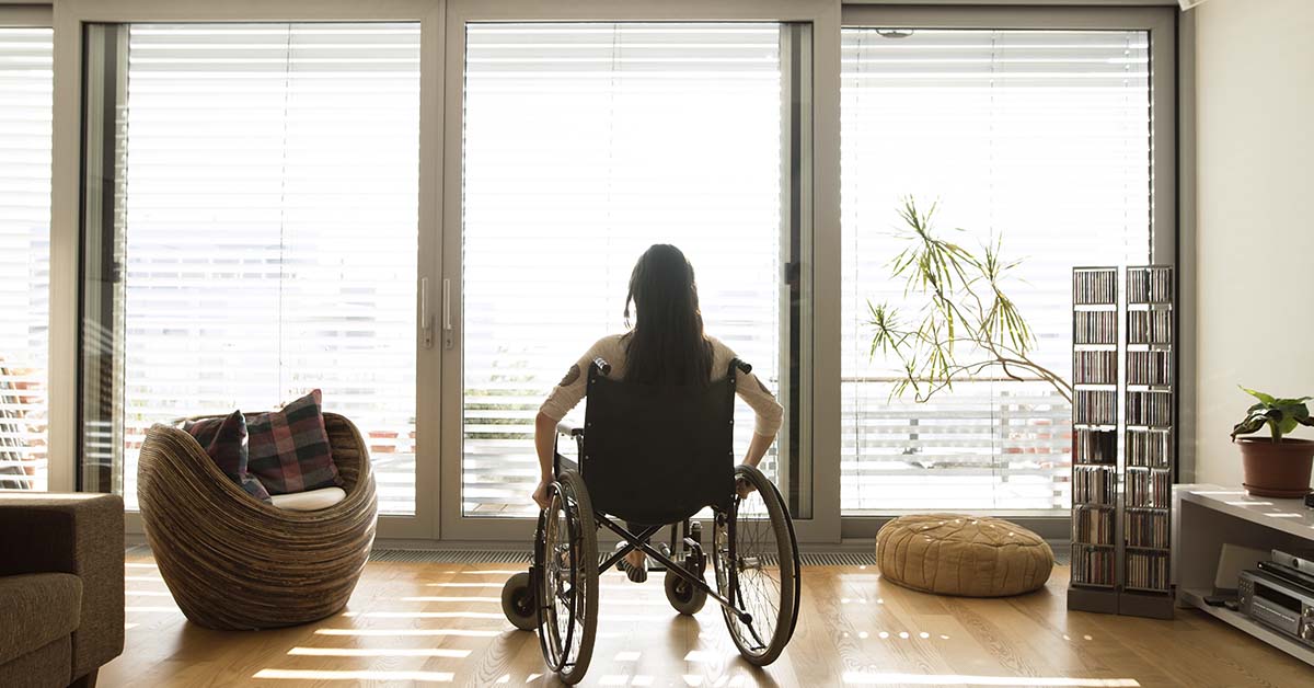 woman in wheelchair