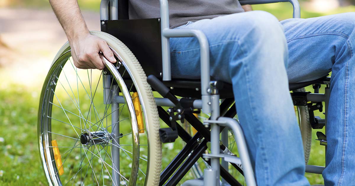 person in wheel chair