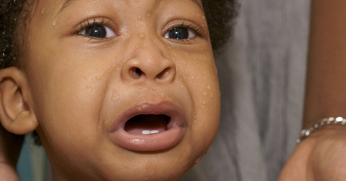 crying toddler