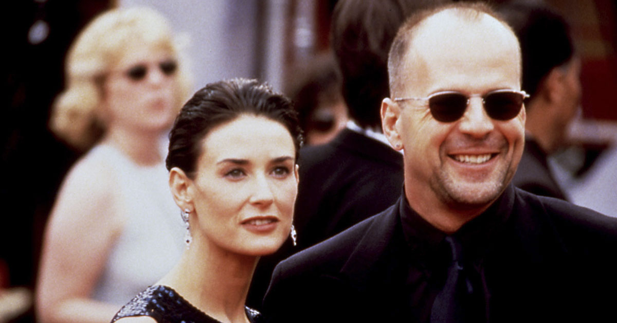 Bruce Willis with Demi Moore