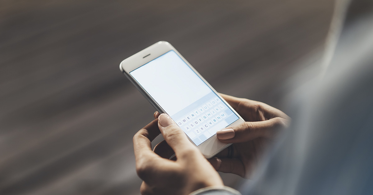 person holding a smart phone