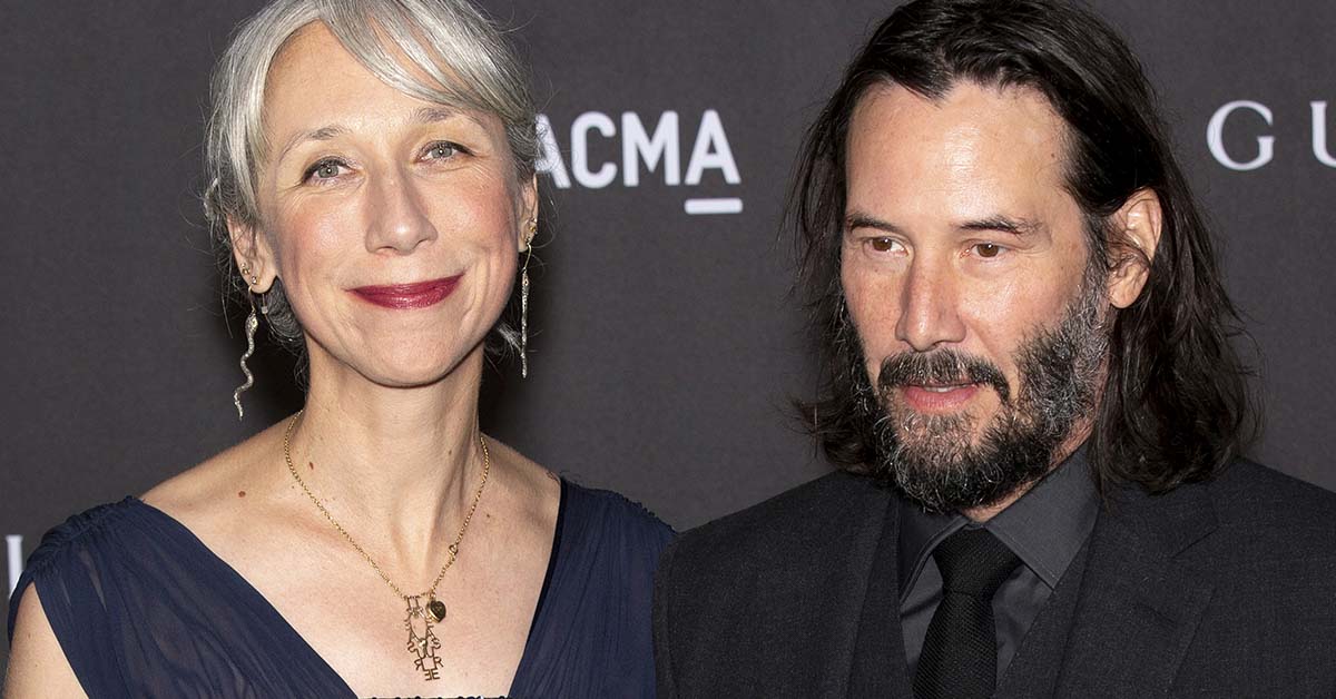 Keanu reeves with his girlfriend Alexandra Grant