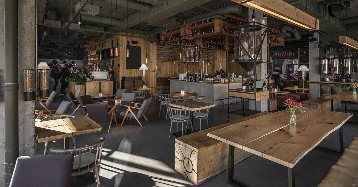 interior of a restaurant