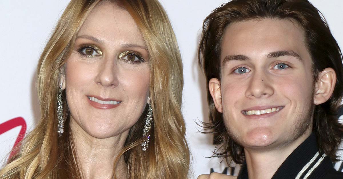 Celine Dion and her son René-Charles Angéli