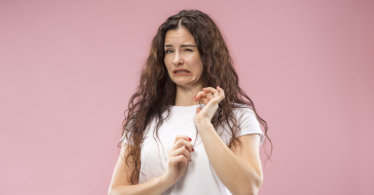 disgusted woman