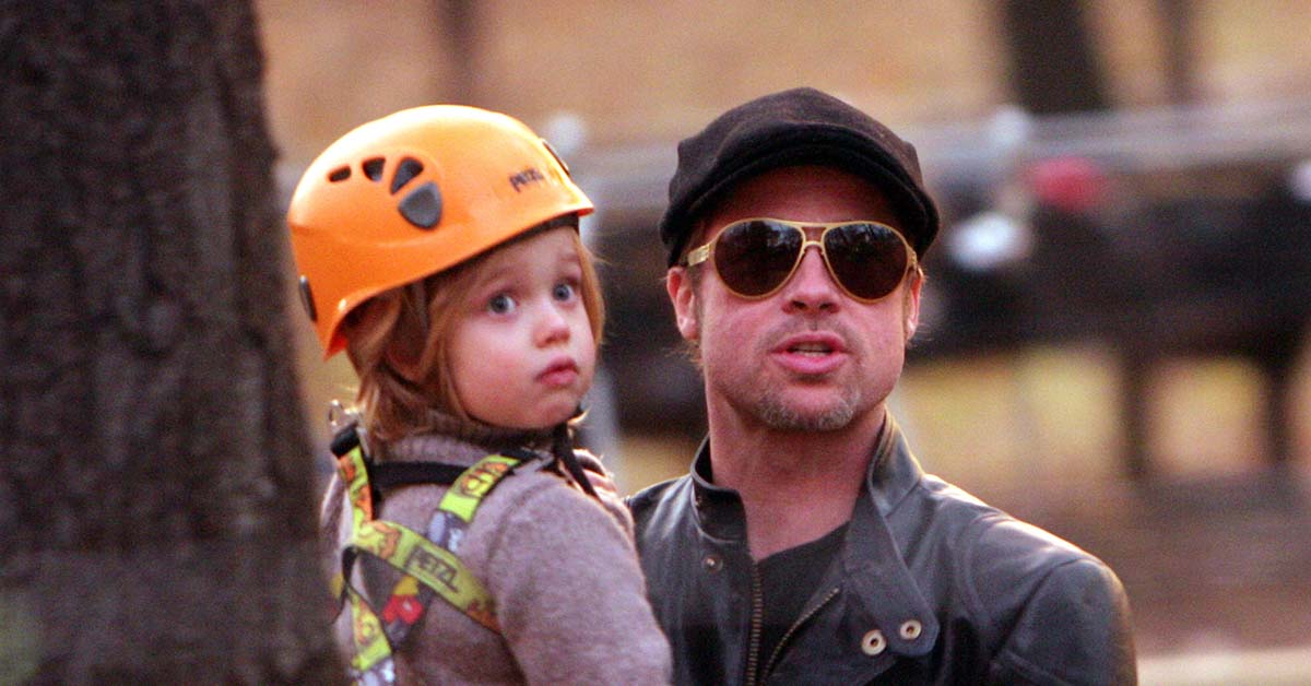 Shiloh Jolie-Pitt and Brad Pitt