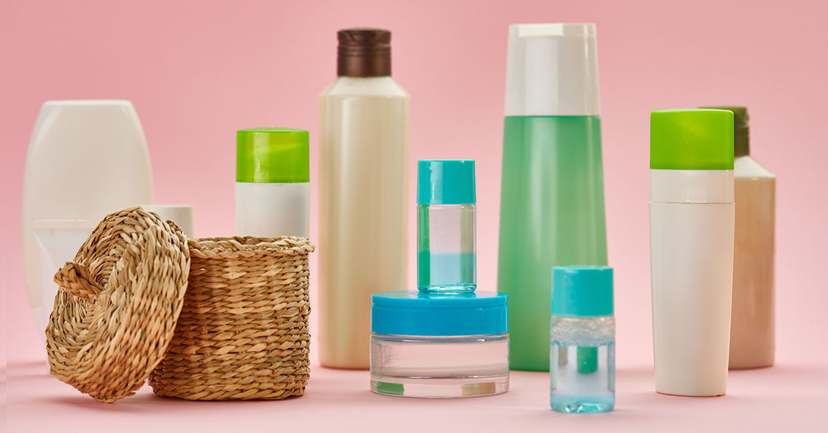 various skin and body care products