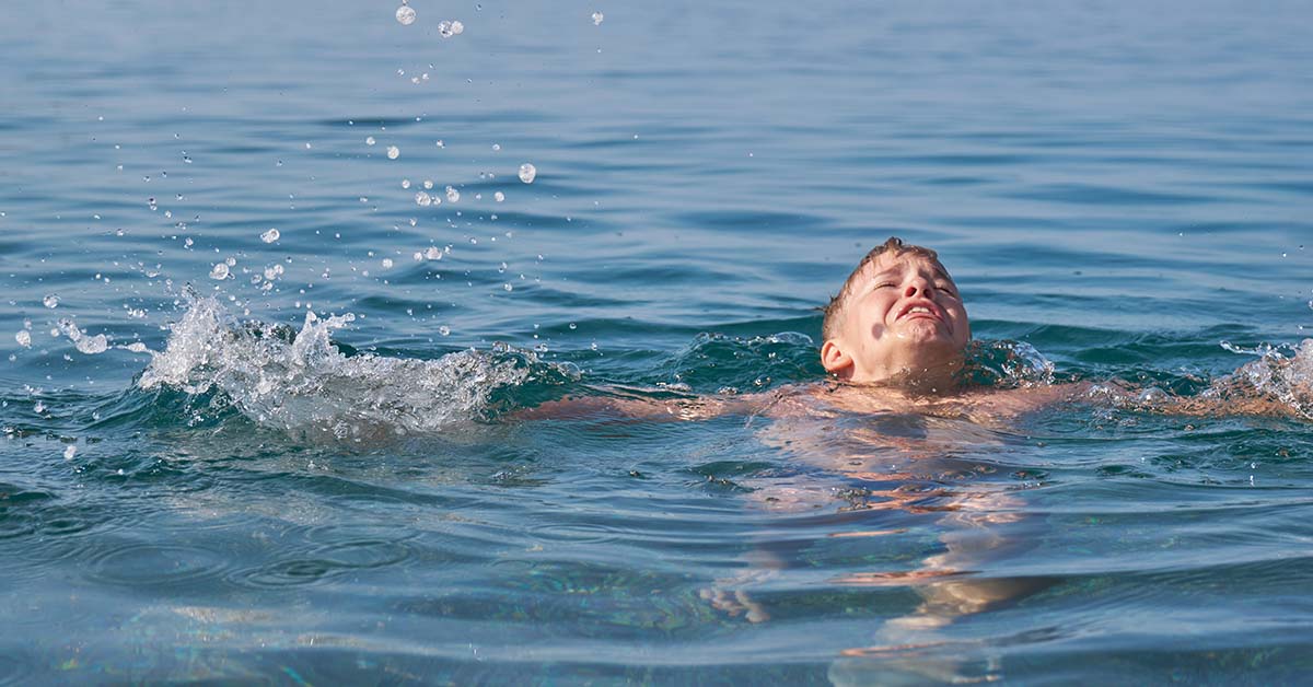 person drowning