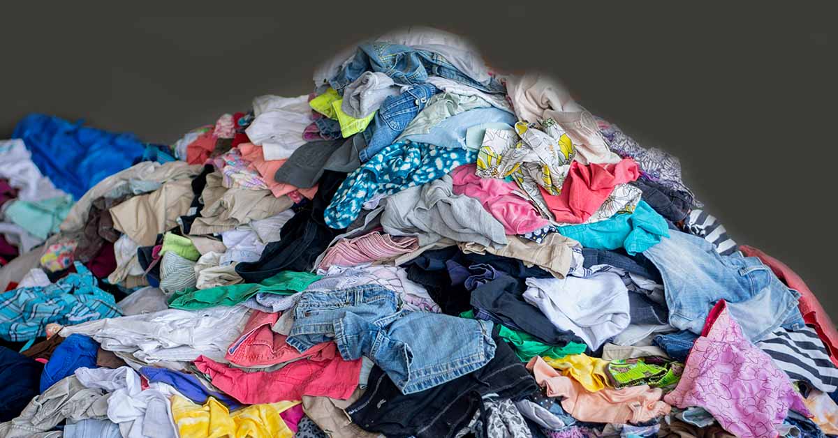 pile of used clothing