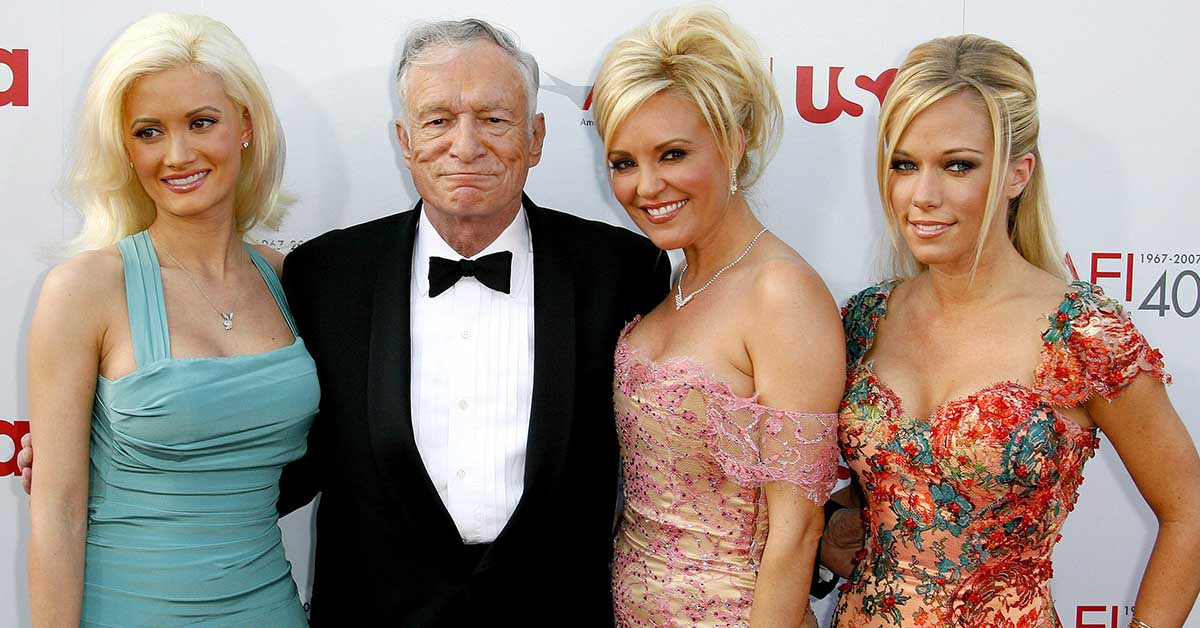 Hugh Hefner and Playboy models