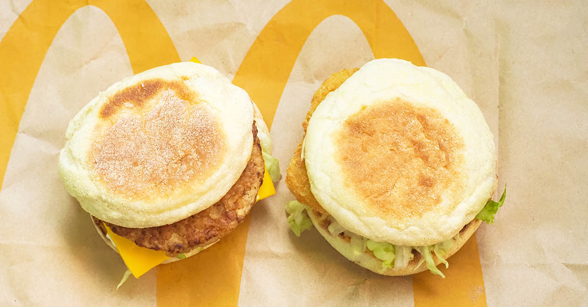 McDonald's breakfast sandwich