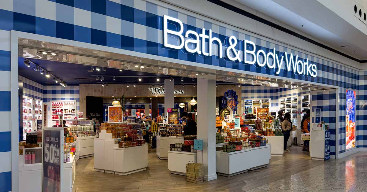 Bath a& Body Works in a mall