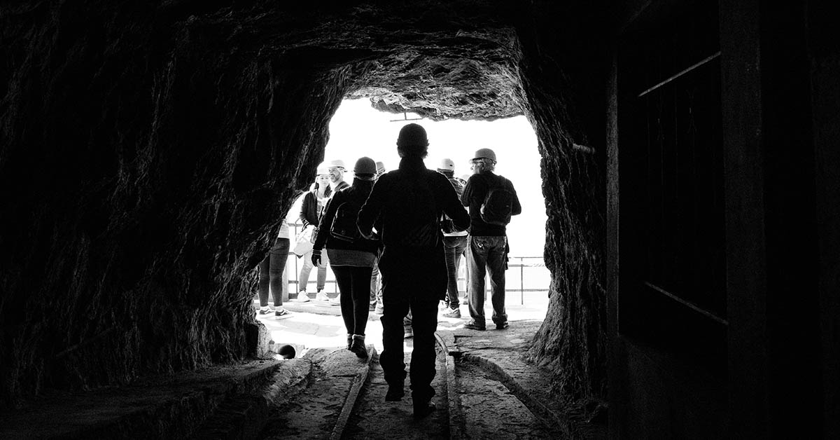 coal miners entering mine