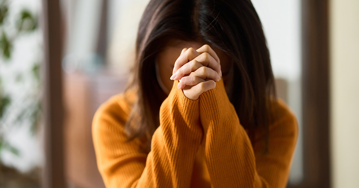 person praying