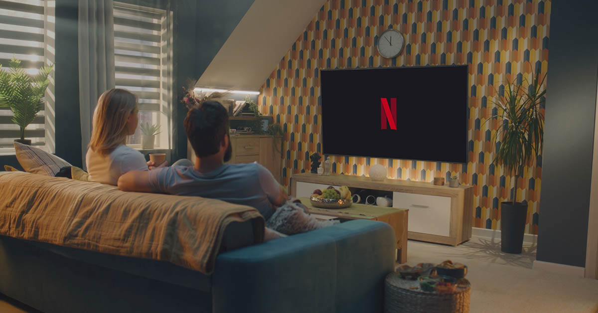 Girl watching Netflix