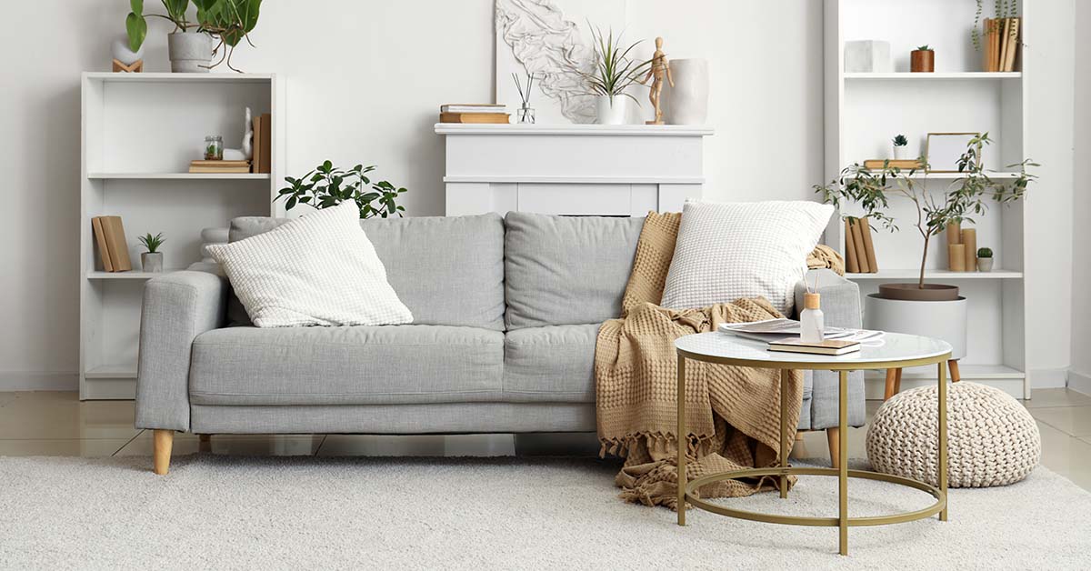 two seater couch in lounge