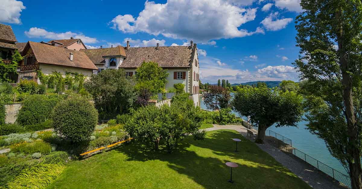 The beautiful landscape of Stein am Rhein. The beautiful Stein am Rhein is a historic town and a municipality in the canton of Schaffhausen in Switzerland