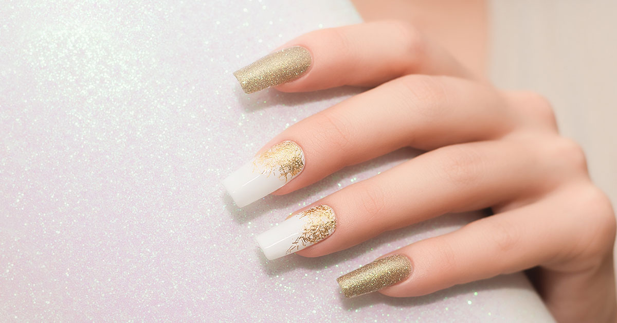 close up of woman's hand and fingernails