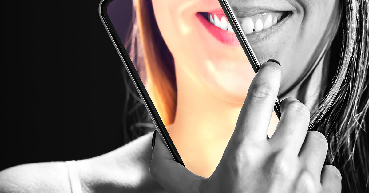 social media photo editing concept