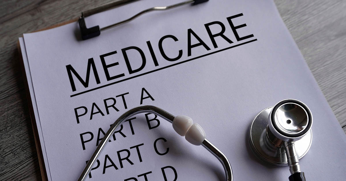 Medicare written on clipboard
