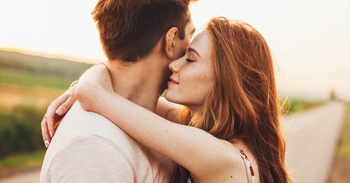 couple embracing