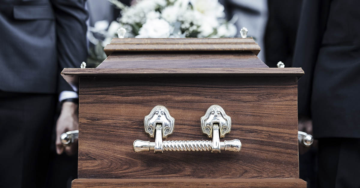 People carrying a casket