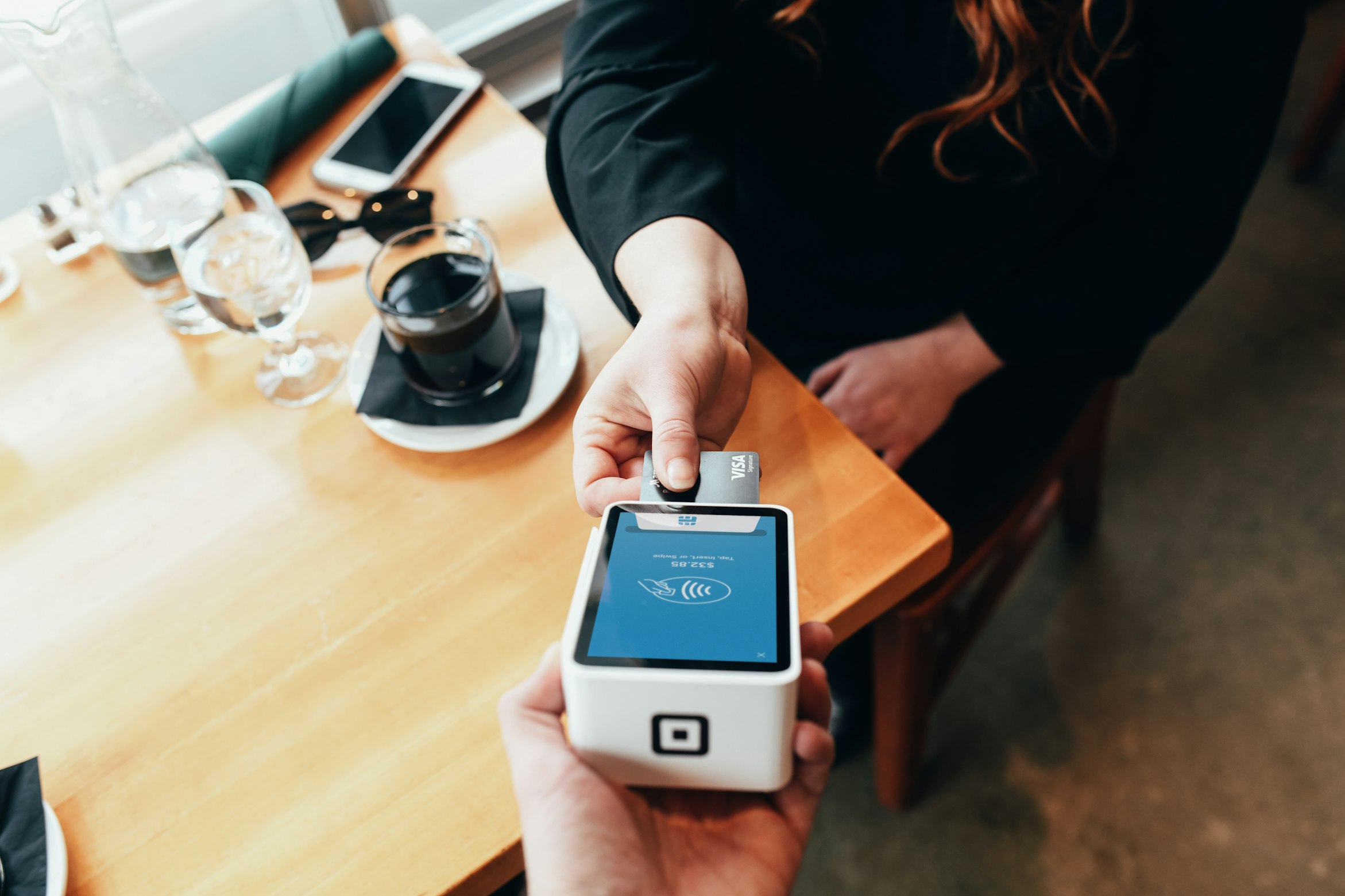 tipping with card